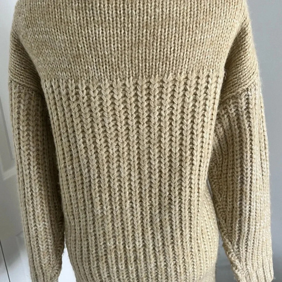 Esqualo Tan Chunky Open Front Cardigan New - Picture 3 of 5